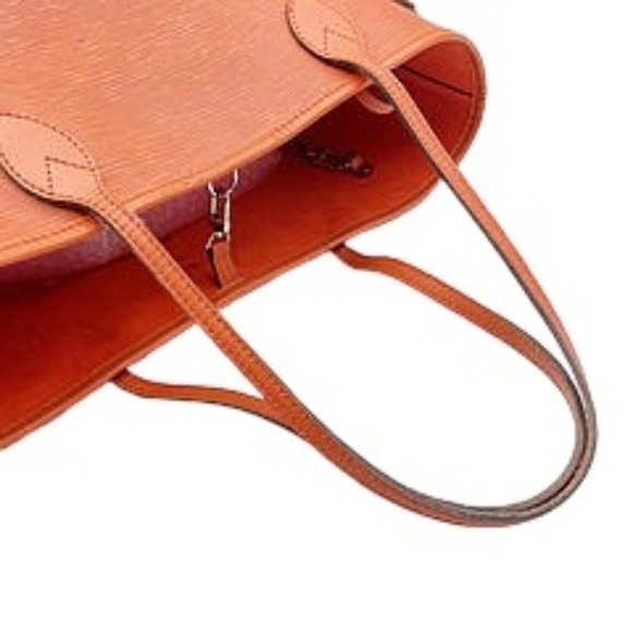 Louis Vuitton Orange Epi Neverfull MM Tote Bag - Picture 6 of 11